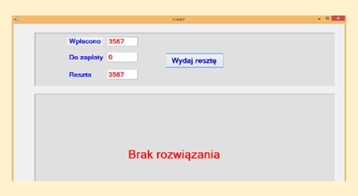 W zdarzeniu Load formularza wykonywana jest metoda Start klasy Element, która inicjuje zbiór nominałów oraz zapamiętywana jest referencja do tworzonego obiektu formularza w zmiennej FormRef.