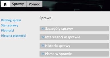 Po wybraniu nazwy sprawy, którą jesteśmy zainteresowani, na ekranie monitora wyświetlą się szczegóły dotyczące załatwienia sprawy oraz odnośnik z przekierowaniem do formularza elektronicznego