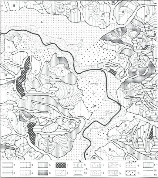 Głównym przedmiotem badań w kompleksowej geografii fizycznej jest struktura krajobrazu, która stanowi układ elementów krajobrazu i ich wzajemne powiązania (ryc. 9).