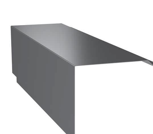 3. Klempířské prvky pro fasádní systémy při svislém kladení panelů (OBPI) OBPI-13 Detail: 1.8, 2.