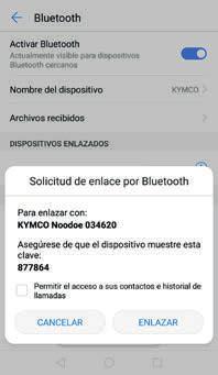 W aplikacji Noodoe kliknij ikonę i wybierz Connect a Scooter. 6. Kliknij Scan Now i wybierz urządzenie Noodoe (połączenie Bluetooth musi być włączone). 7. Potwierdź połączenie ze skutera naciskając O.