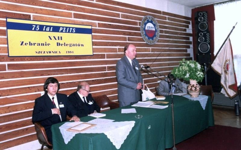 1.5. Działalność w okresie po 1990 roku XXII Zjazd Delegatów Polskiego Zrzeszenia Inżynierów i Techników Sanitarnych, 20 21 maja 1994 roku, w Szczawnicy. Prezes Zrzeszenia: prof. M.