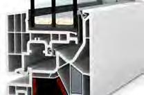 studio Okna z PCV i PCV-alumINIum KF 405 THERMO DesiGN Technology Izolacyjność cieplna z seryjnym potrójnym oszkleniem SOLar+ oraz ciepłą ramką dystansową ze stali szlachetnej (U g = 0,6 W/m 2 K) U w