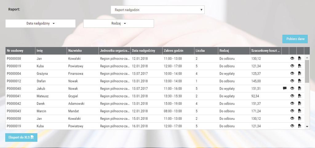 Korzystając z zakładek możesz przełączać się między aktywnymi i zakończonymi zadaniami, a także sprawdzić odrzucone wnioski.