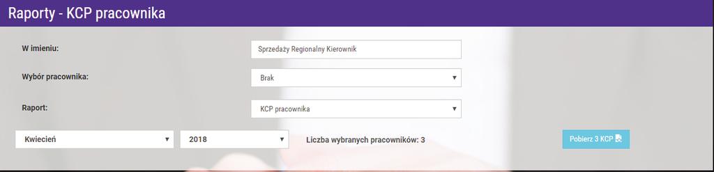 PLANOWANIE CZASU PRACY Ekran Ogólny Planowania czasu pracy składa się z tabeli Pracowników dla całego miesiąca.