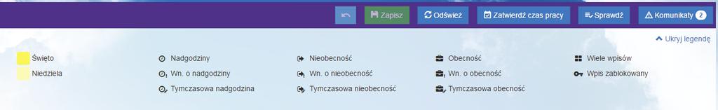 Twórz własne definicje harmonogramów, aby zwiększyć czytelność ekranu planowania.