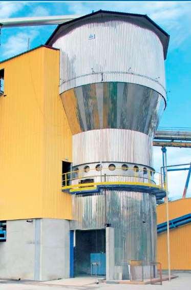 Steam Dryer, size G, Nangis France, 2015 Suszarka parowa, Nangis, Francja, 2015 7500 ton sugar beet /day 7500 ton buraków cukrowych / dziennie Average
