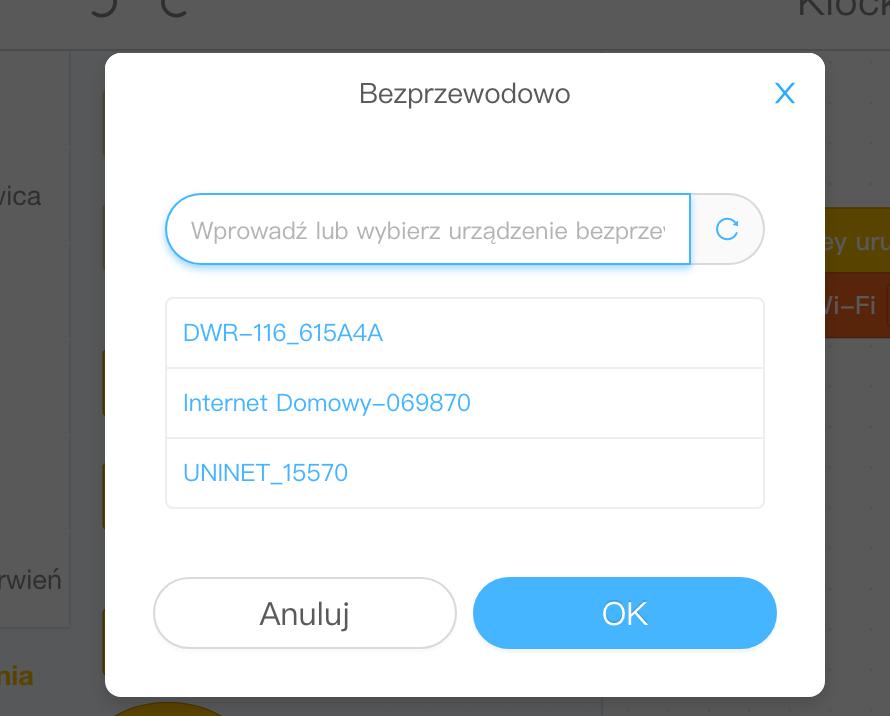 Drugą sekwencję będziemy wywoływać blokiem kiedy przycisk A wciśnięty - kategoria zdarzenia, co oznacza, że kod będzie uruchomiany przez naciśnięcie przycisku A na robocie.