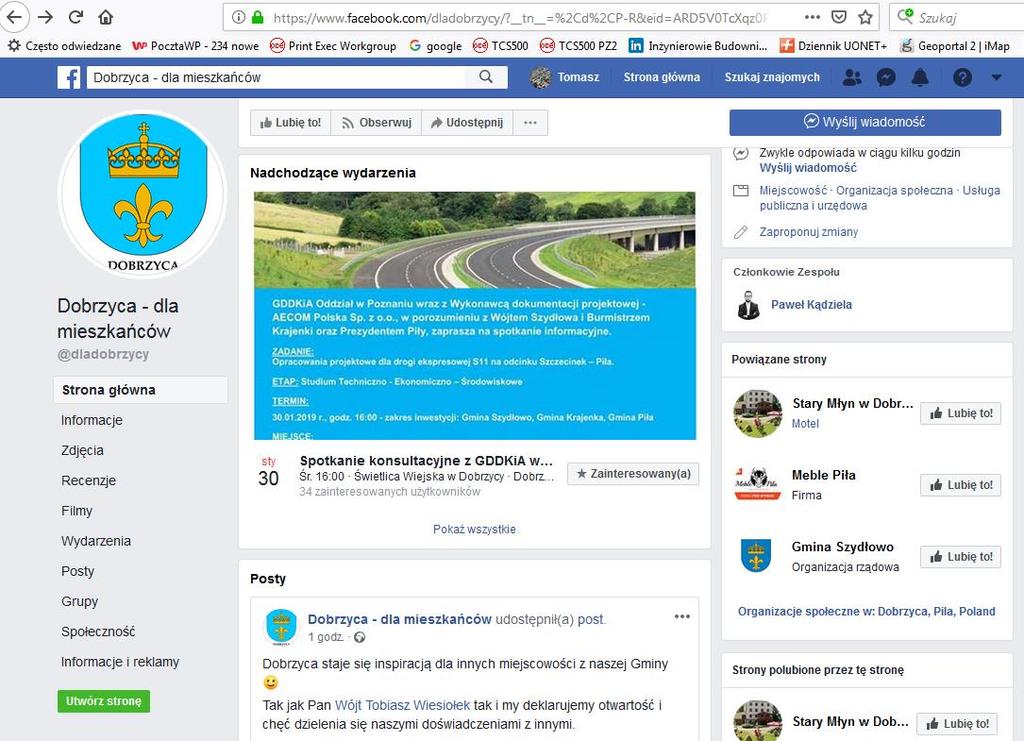 Informację o spotkaniu informacyjnym zamieszczono na portalu