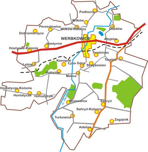 Część 1. Metryczka i mapa gminy Tabela 1. Metryczka gminy. Metryczka gminy Dane z roku 2012 Dane z roku 2013 10 233 osób 10 131 osób (stan na 31.12.2012 r.) (stan na 30.09.2013 r.