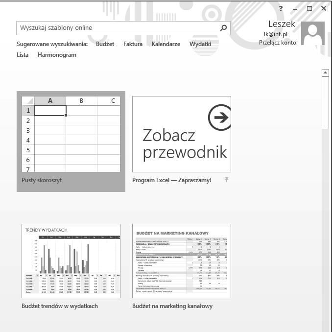 Po ukończeniu tego ćwiczenia powinniśmy przywrócić oryginalną konfigurację Wstążki tak, by instrukcje wykonywane w pozostałych ćwiczeniach były zgodne z używaną kopią programu Excel.