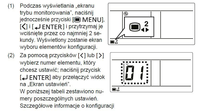 Prosty sterownik przewodowy: UTB - *PB, UTY RSN*M Uruchomienie trybu testowego można wywołać w czasie gdy urządzenie nie pracuje wciskając jednocześnie przyciski : MASTER CONTROL oraz zmiana