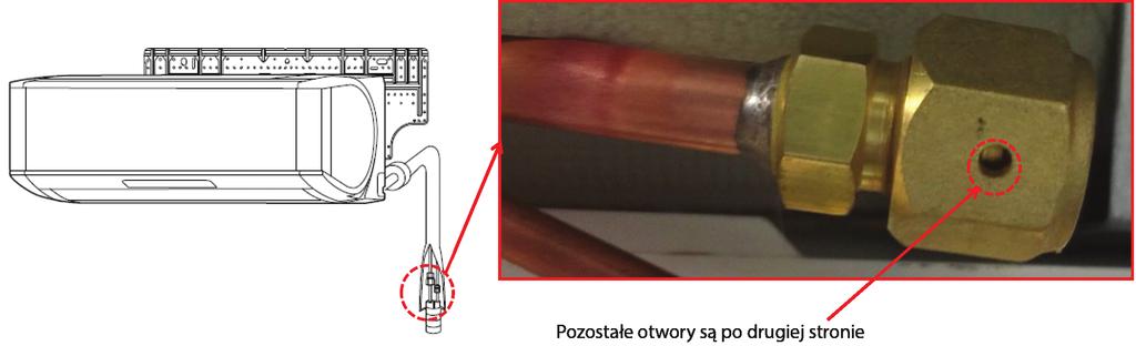 do R410A Nakrętki kielichowe jednostki wew.