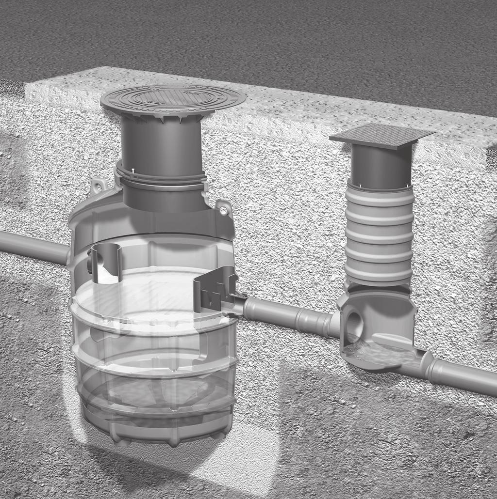 INSTRUKCJA ZABUDOWY, OBSŁUGI I KONSERWACJI Separator tłuszczu KESSEL EasyClean ground Standard NS 1, 2 i 4 do zabudowy w ziemi Wykonanie według DIN 4040-1 lub wykonanie według euro-normy EN 1825