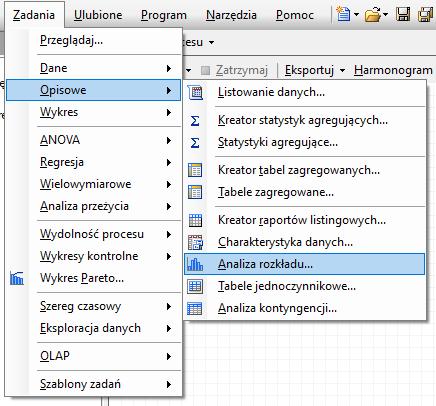 Temat: Badanie normalności rozkładu. Wyznaczanie przedziałów ufności. Badanie normalności rozkładu Shapiro-Wilka: jest on najbardziej zalecanym testem normalności rozkładu.