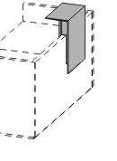 Załącznik nr 6 1) Lada recepcyjna z podwyższonym frontem i z 1 nadstawką; Wymiary: 210x85x94cm [cm] +/-2% - 1szt.
