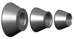 137-140,5 mm, Ford Transit od 1995 153,00 150 xx0 074 Stożek