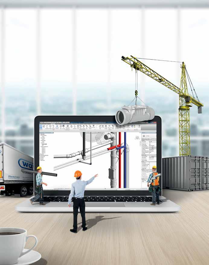 BIM przenosi w inny wymiar PRECYZYJNE PROJEKTOWANIE INSTALACJI w zasięgu ręki GRATIS! BIBLIOTEKI REVIT Dostępne na www.wavin.pl.