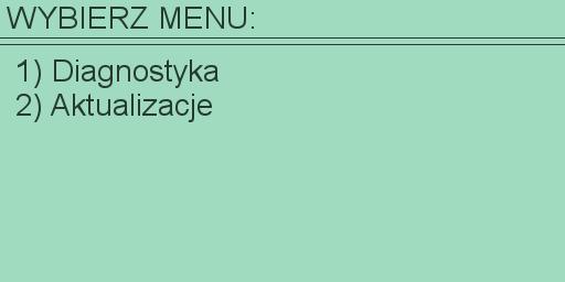 3. UŻYTKOWANIE SKANERA MINI V581 3.1. Menu główne: - Po podłączeniu skanera do gniazda OBD2 i wyświetleniu ekranu powitalnego uruchomi się menu główne skanera.