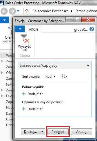 Kliknij Tak, a następnie skompiluj i zapisz raport. 9.