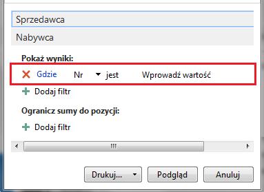 11. Zamknij okno własności oraz skompiluj i zamknij raport. 12. Uruchom raport, zaobserwuj, że teraz znów widać dwie zakładki. Przez ustawienie ReqFilterFields na No.