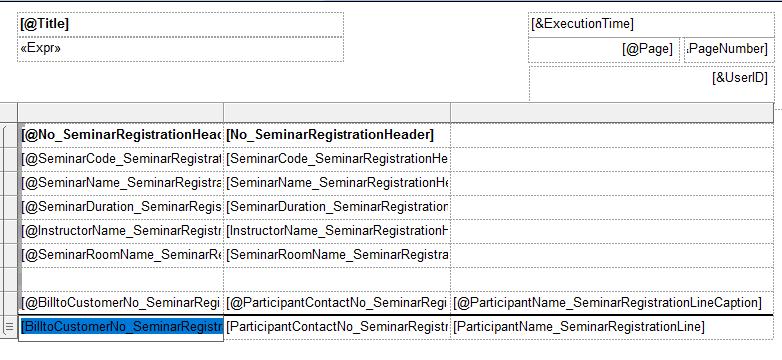 Następujące etykiety( menu Widok -> Labels) należy zdefiniować