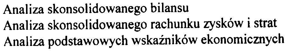 za rok obrotowy Infonnacja o sprawozdaniu finansowym za rok poprzedni Dane identyfikuj¹ce bieg³ego rewidenta Podstawa prawna przeprowadzanego badania 4 5 5 5 5 B Analiza sytuacji finansowej 6 1 2 3