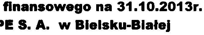 okresie od 1112012r do 31102013r o 66151,14 z³ dodatkowa inforn1acja z³o ona z wprowadzenia do skonsolidowanego sprawozdania finansowego oraz dodatkowych inforn1acji i objaœnieñ Badanie