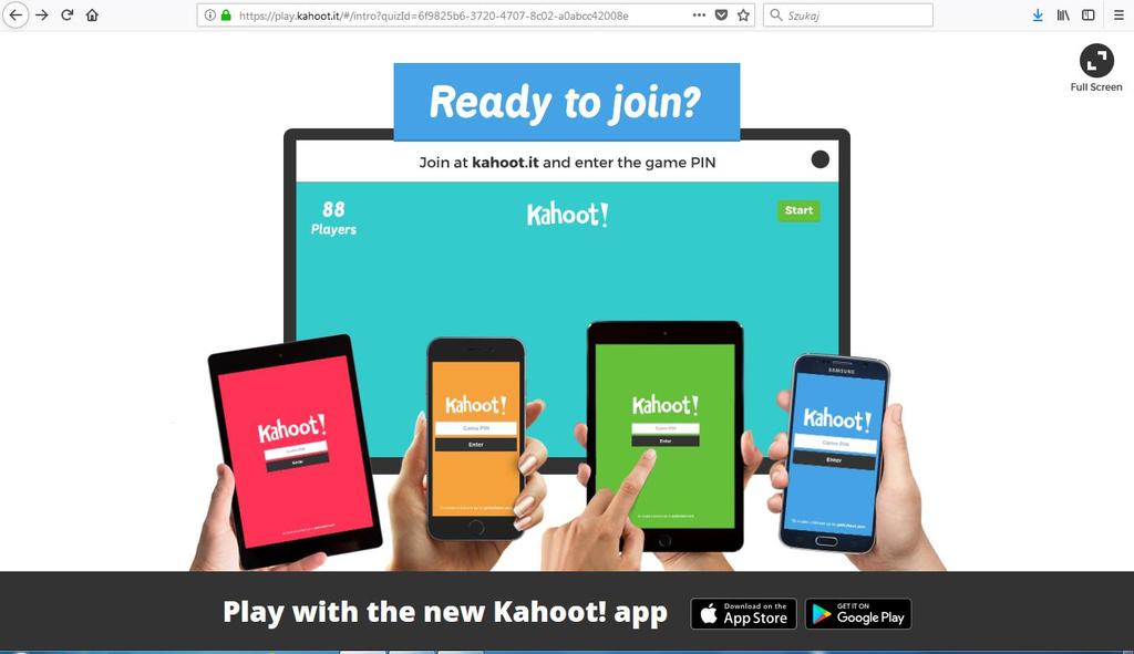 Testowanie Kahoot!