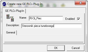 Rysunek 4: Nadawanie nowej nazwy serwerowi OPC Rysunek 5: Wybór sposobu połączenia ze sterownikiem poprawnie skonfigurowana zmienna powinna mieć następujący wygląd: w podobny sposób dodaj