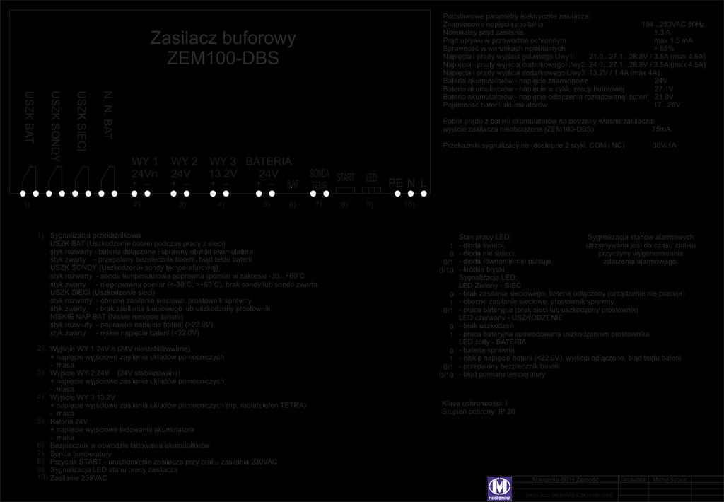 24. Widok zasilacza z