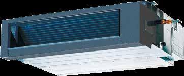 Klimatyzatory komercyjne Jednostki kanałowe Super DC Inverter NOWOŚĆ ATB Jednostki kanałowe Tryb snu Regulowane ciśnienie statyczne Duża moc wentylatora Przyłącze alarmowe Długi przewód komunikacyjny
