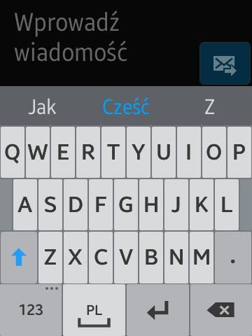 Telefon (aplikacja) i jakość połączeń - 5 Gear S posiada aplikacje telefoniczną, książkę adresową, aplikację do SMS i do poczty e-mail.