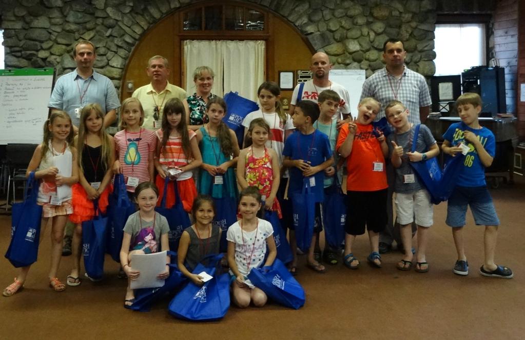 Jana Pawła II w Perth Amboy, NJ, ojciec Waldemar Łątkowski, organizując "Wakacje z Panem Bogiem".