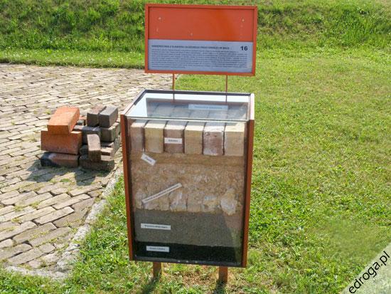 Przy części eksponatów