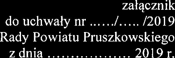 załącznik do uchwały nr.../.../201 9 Rady Powiatu Pruszkowskiego z dnia... 2019 r.