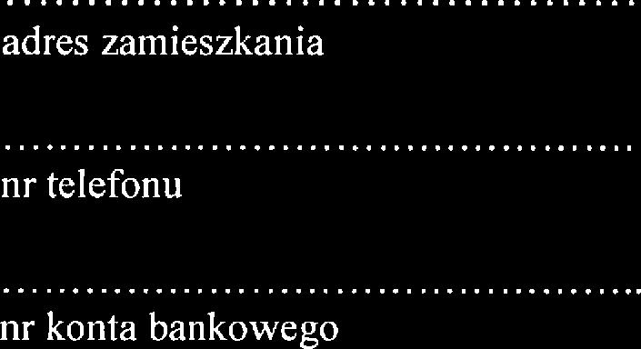 telefonu nr konta bankowego Wniosek o przyznanie pomocy