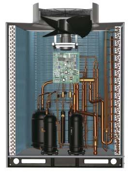 Njnowsz seri full DC Inverter Wszystkie sprężrki montowne w urządzenich z serii Hi-FLEXi serii G są typu DC inverter, z komorą wysokoprężną i tłoczeniem spirlnym.