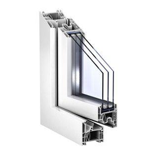 doskonała statyka   1000x2500mm 76mm, 3 uszczelki optymalna izolacyjność termiczna Uf =1,0 W/m 2 K pakiety szybowe 24-48 mm doskonała