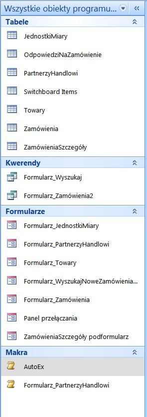 Formularz nawigacji należy otworzyć w trybie Widok układu.