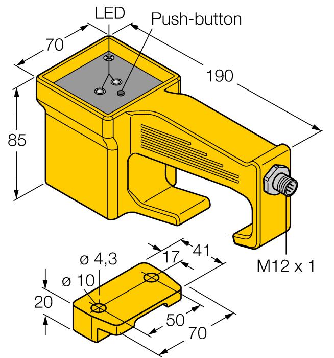 heads Recommended (mm) length width offset [mm] 7 1 1 1 1 2 2 0000975 TN-CK40-H17