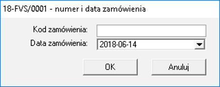 Dodatkowo pojawi si okno z numerem i dat