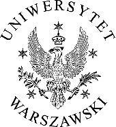 W dniu w Warszawie pomiędzy: Uniwersytetem Warszawskim z siedzibą w Warszawie 00-927, przy ul.