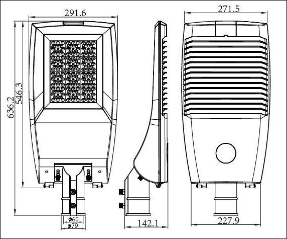 30W-60W 80W-120W Technical Specification / Specyfikacja Techniczna Input Source / Zasilanie 230Vac (+/-1), 50Hz (+/-5%) Nominal Power / Moc Znamionowa Driver / Zasilacz Protection Class / Klasa