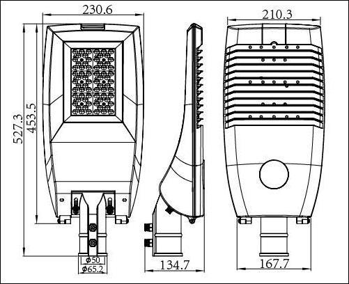 Przegubu Material of Body / Materiał - Korpus Material of Diffuser / Klosz Degrees of Protection / Stopień Ochrony przed Uderzeniem Programmable Dimming Driver Zasilacz Programowany z Reg.