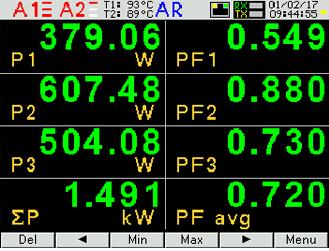 4.2 Starting work After switching the supply on, the meter displays the ND30PNET or ND30BAC meter name, version, current software version and MAC for the version with Ethernet and then moves to the