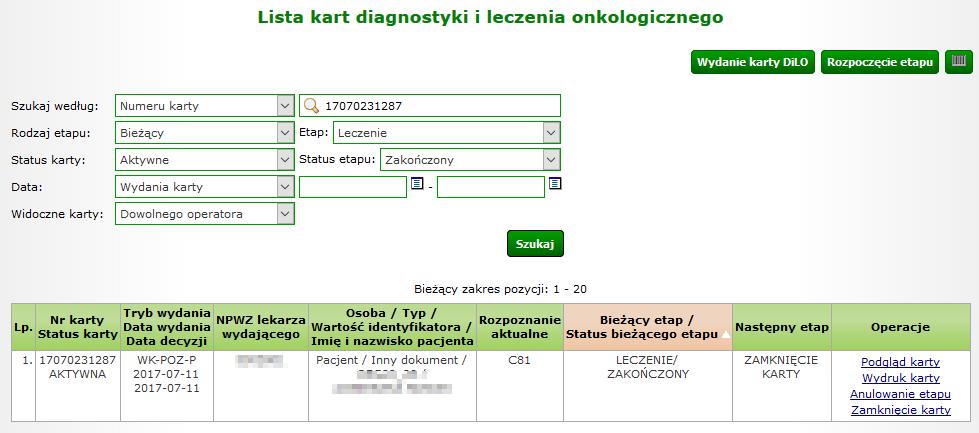 Rysunek 1-48 Przykładowe okno zakończenia etapu karty DiLO wybór umowy do rozliczenia Pomyślne zakończenie etapu zostanie potwierdzone w kolejnym oknie: Rysunek 1-49 Przykładowe okno zakończenia