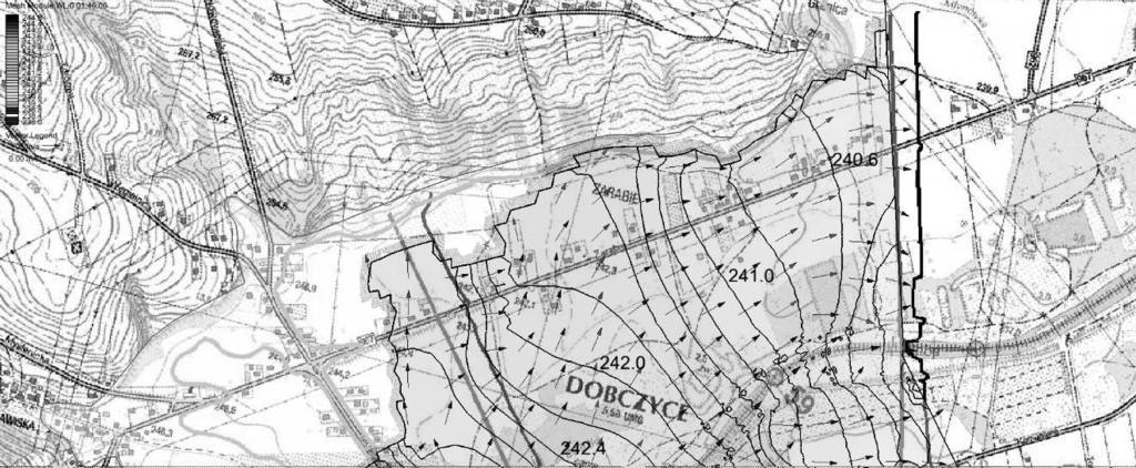 3. Numeryczny model terenu 221 Numeryczny model terenu opracowano na podstawie dygitalizacji mapy kartograficznej w skali 1:10000, oraz na podstawie uproszczonego modelu koryta rzeki.