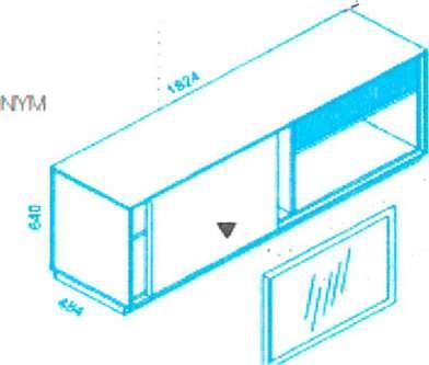 N1 - kontener podbiurkowy o wymiarach 484x570x633 mm wykonany z dwóch korpusów: zewnętrznego i wewnętrznego z 3 szufladami 72 szt. 2.