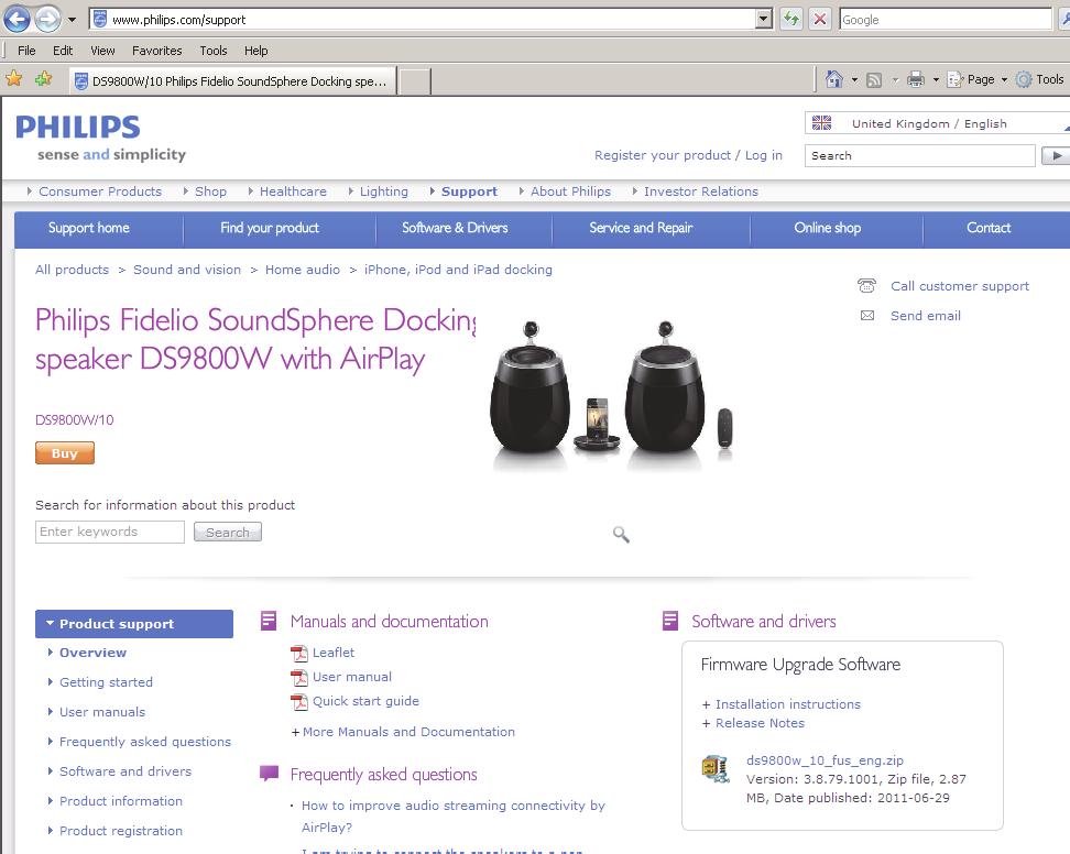 2 Wprowadź numer modelu, aby wyszukać pliki najnowszej aktualizacji oprogramowania sprzętowego. www.philips.com/support AUDIO IN XXXX XXXX.